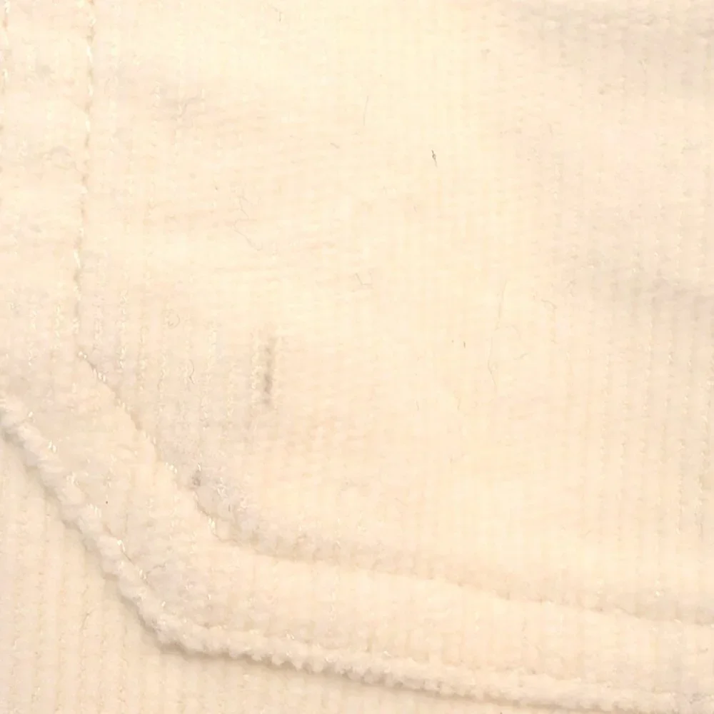 Faherty Womens Size 26 Egret White Corduroy Patch Pockets Wide Leg Pants Flaw - Picture 8 of 12